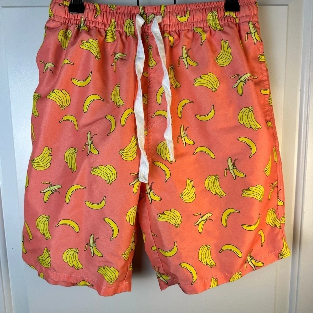 🍌 Banana Print Swim Shorts 🩳 NWOT